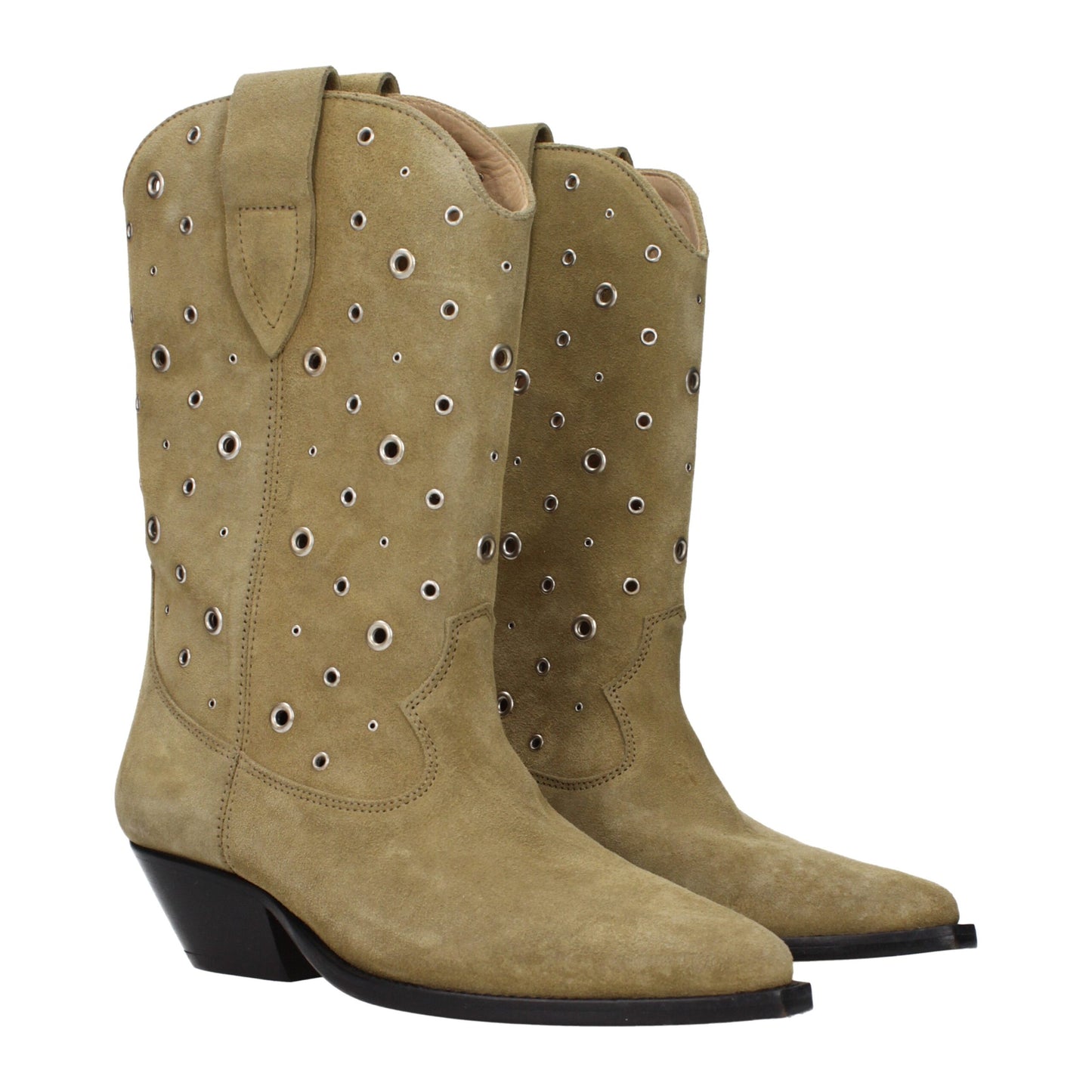 Ankle Boots by Isabel Marant for women in suede leather beige showcases a ergonomic silhouette from the Women's Suede Leather Ankle Boots collection, featuring a ergonomic and a ergonomic .