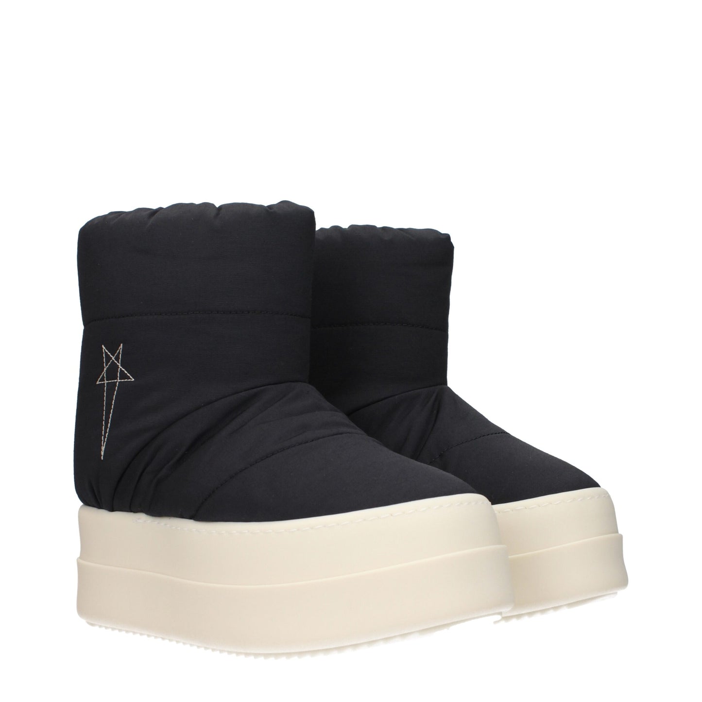 Ankle Boots by Rick Owens for women in fabric black showcases a impeccable silhouette as Women's Fabric Ankle Boots, artfully defined by a impeccable and a impeccable .