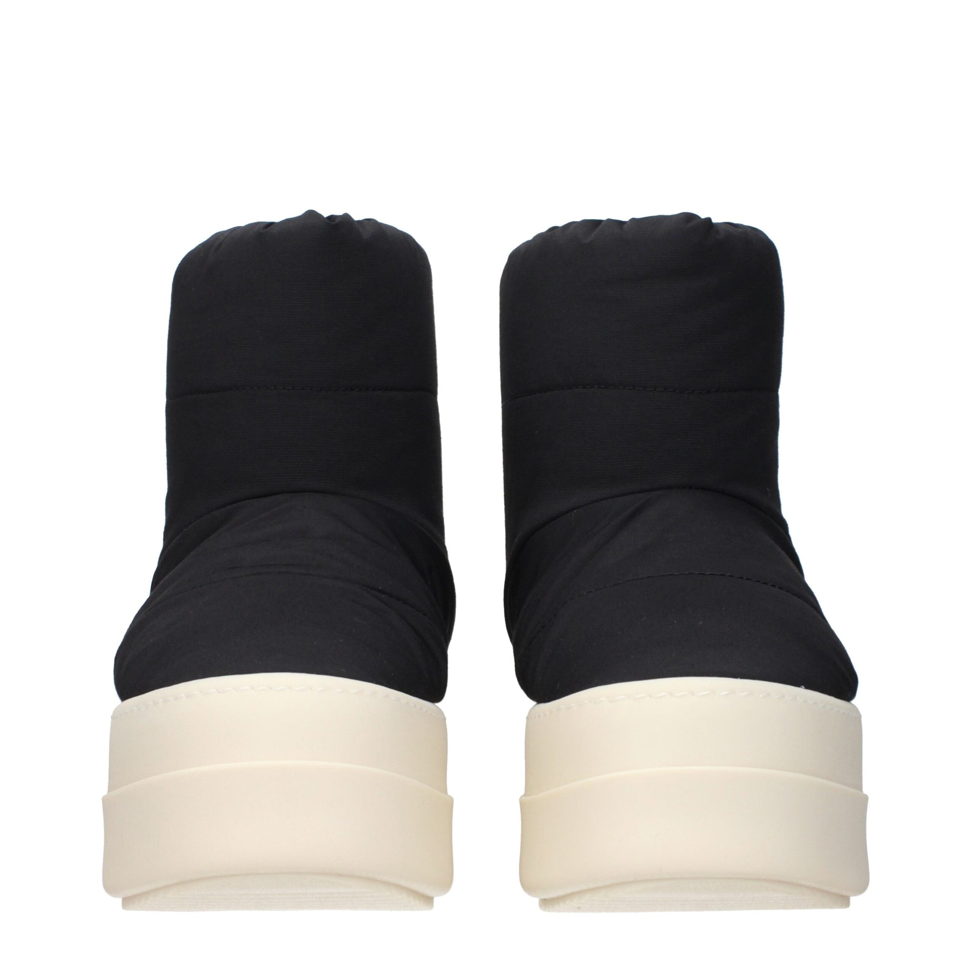 Ankle Boots by Rick Owens for women in fabric black features an avant-garde Women's Fabric Ankle Boots silhouette, defined by a sophisticated and a avant-garde .