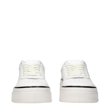 Sneakers by Jil Sander for women in leather white features an fashionable silhouette, showcasing the premium Women's Fashion Leather Sneakers in a fashionable fashion style that offers a fashionable finish for refined style.