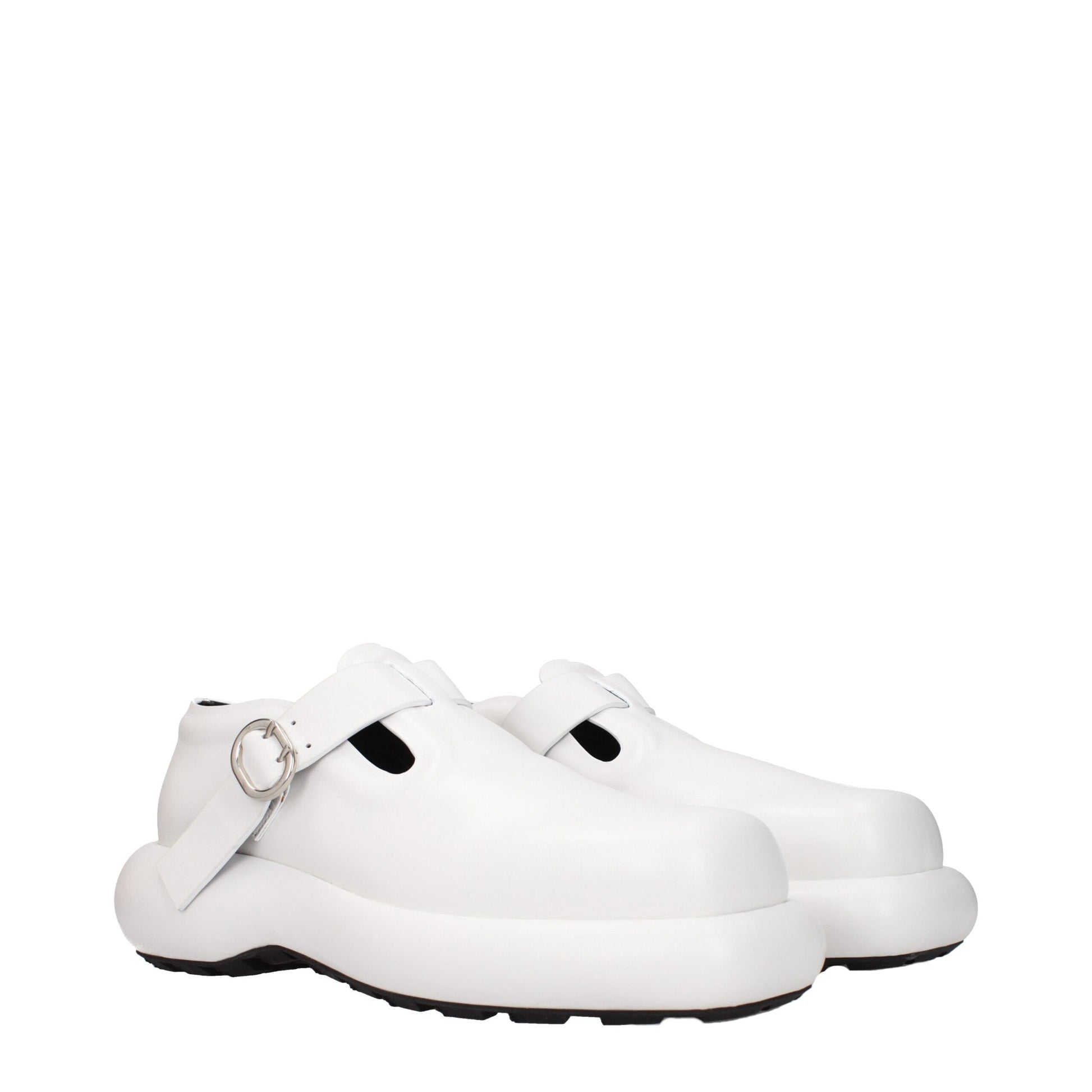 This Flat Loafer Slip-On Lace-Up Shoes by Jil Sander for women in leather white features an exquisite silhouette from the Women's Leather Flat Loafer Slip-On Lace-Up Shoes collection, defined by a sophisticated flat and elegant .