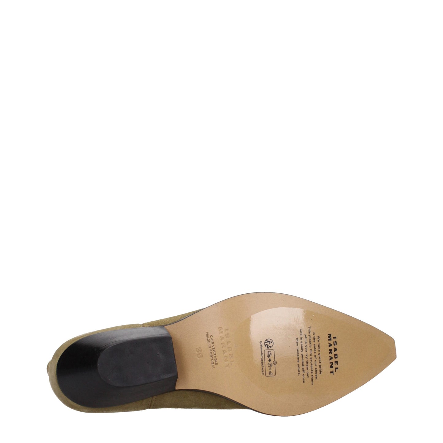 Ankle Boots by Isabel Marant for women in suede leather beige showcases a ergonomic silhouette from the Women's Suede Leather Ankle Boots collection, featuring a ergonomic and a ergonomic .