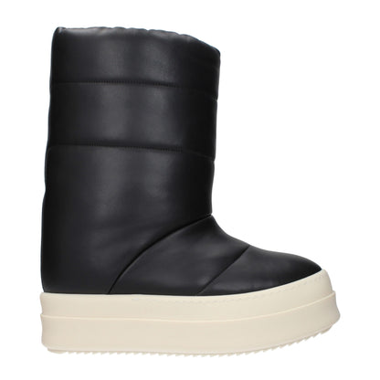 Ankle Boots by Rick Owens for men in leather black features an effortless chic silhouette from the Men's Leather Ankle Boots collection, showcasing a effortless chic and refined for an effortless chic look.