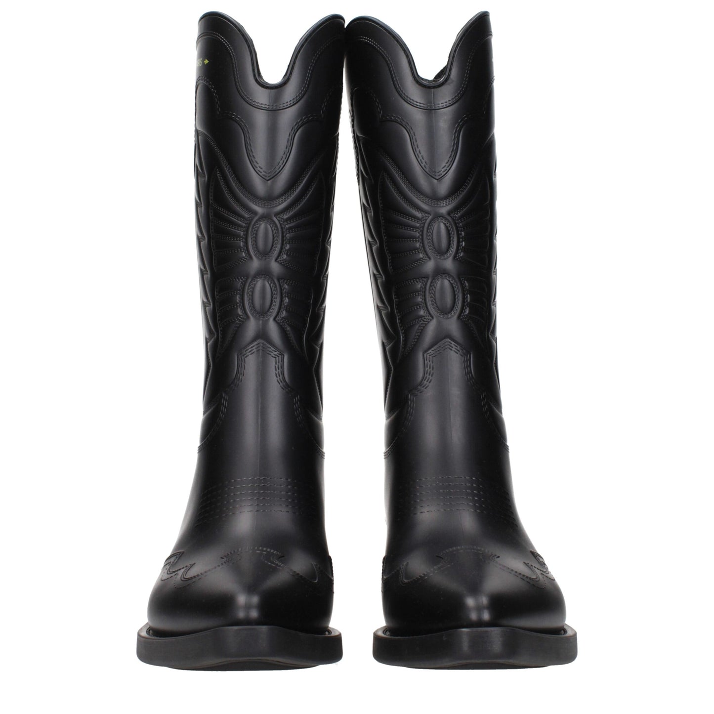 Boots by Christian Dior for women in cotton & rubber black showcases a ergonomic silhouette from the Women's Cotton & Rubber Boots collection, featuring a ergonomic and a ergonomic .