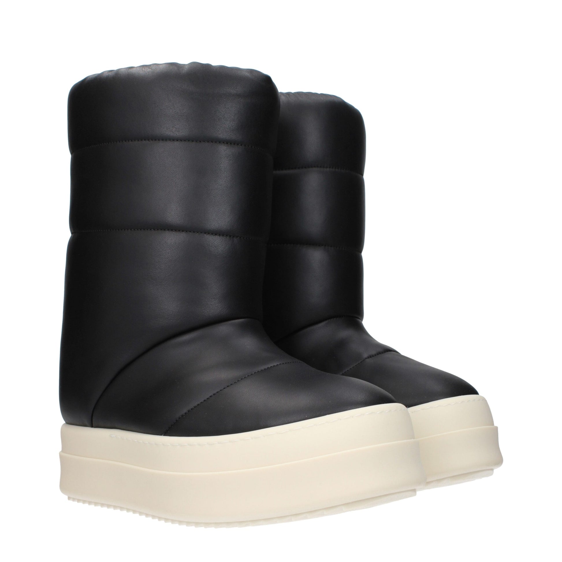 Ankle Boots by Rick Owens for men in leather black showcases a ergonomic silhouette from the Men's Leather Ankle Boots collection, featuring a ergonomic and a ergonomic .