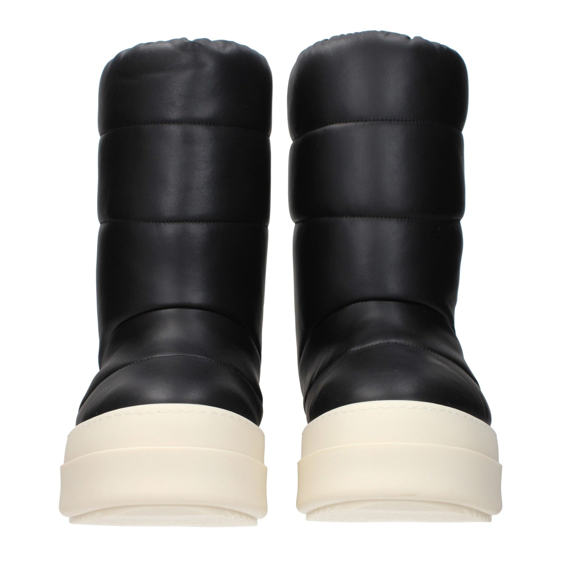 Ankle Boots by Rick Owens for men in leather black features an dynamic silhouette, showcasing the dynamic Men's Leather Ankle Boots design with its distinctive and elegant .