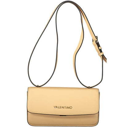 Handbag by Mario Valentino for women in polyethylene beige & signature features a ornamental silhouette, showcasing a secure , ample external-pockets & internal-pockets, and ornamental shoulder-strap & adjustable-strap for a sophisticated look.