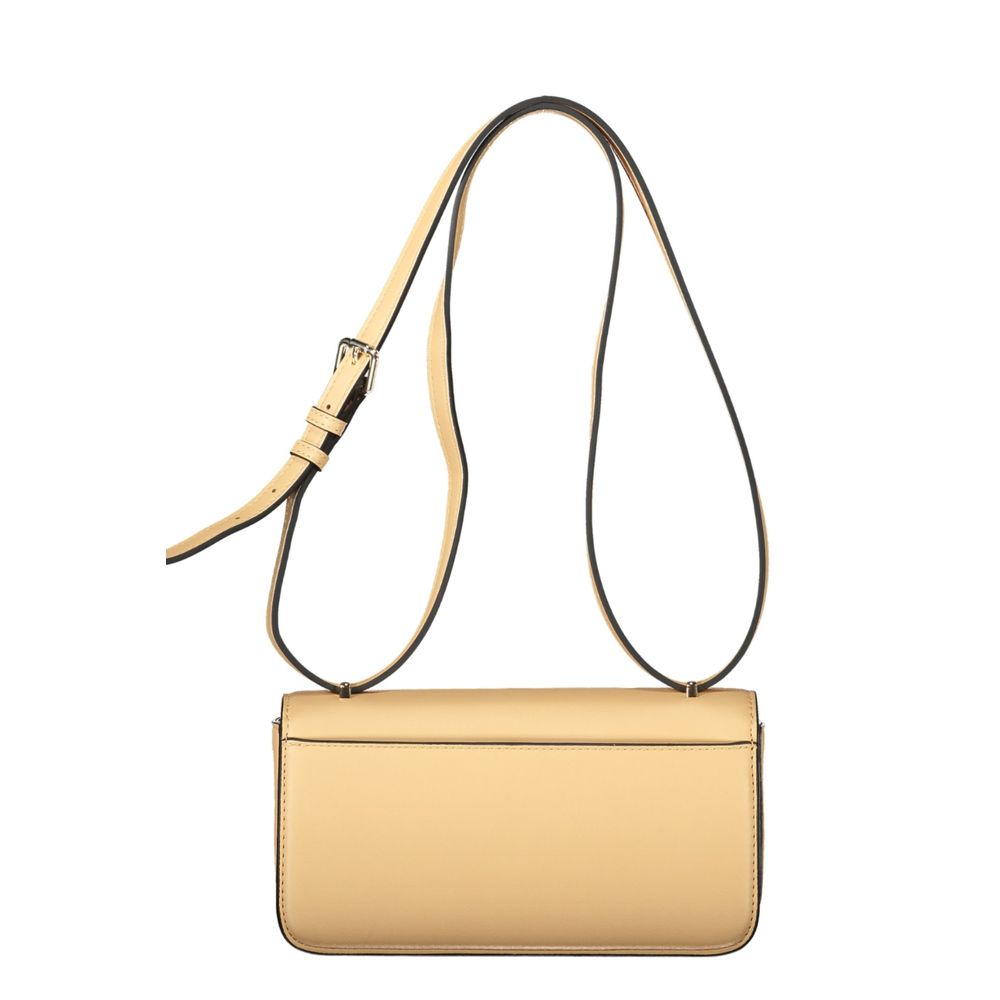 Handbag by Mario Valentino for women in polyethylene beige & signature features an refined silhouette, showcasing a secure , ample external-pockets & internal-pockets, and versatile shoulder-strap & adjustable-strap for a sophisticated refined aesthetic.