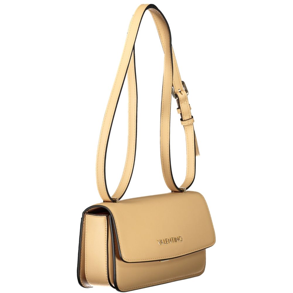 Handbag by Mario Valentino for women in polyethylene beige & signature features an refined silhouette, showcasing a secure , ample external-pockets & internal-pockets, and versatile shoulder-strap & adjustable-strap for a sophisticated refined aesthetic.