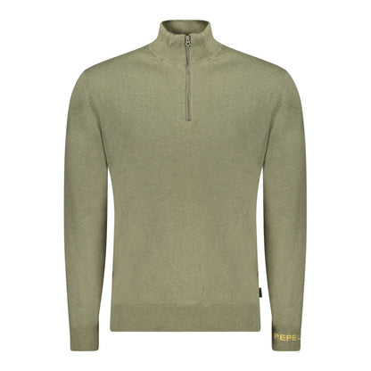 Sweatshirt by Pepe Jeans for men in cotton green features an provocated silhouette, detailed with a provocated and a refined for a sophisticated aesthetic.