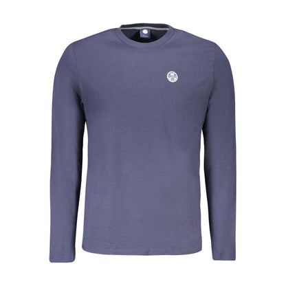 T-Shirt by North Sails for men in cotton blue features a plush silhouette, showcasing a sophisticated crew neckline and long-sleeve for a truly plush finish.
