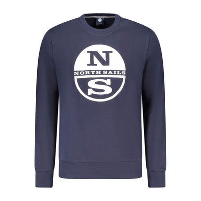 Sweatshirt by North Sails for men in cotton blue & print features an magnificent silhouette, showcasing a sophisticated crew neckline and detail for a truly magnificent finish.