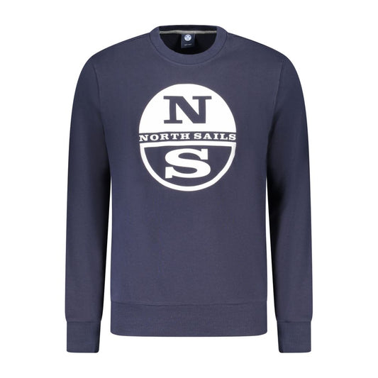 Sweatshirt by North Sails for men in cotton blue & print features an magnificent silhouette, showcasing a sophisticated crew neckline and detail for a truly magnificent finish.