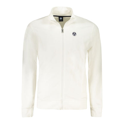 Sweatshirt by North Sails for men in cotton white showcases a slouchy chic silhouette, artfully detailed with a slouchy chic and for a slouchy chic finish.