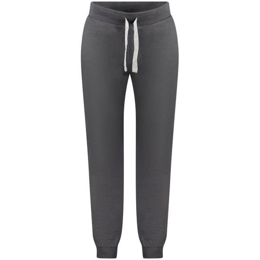 Joggers by North Sails for men in cotton black presents a tailored silhouette, showcasing a tailored and long cut with a refined for a truly tailored aesthetic.