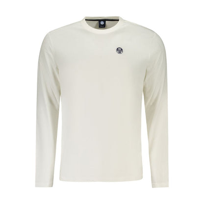 T-Shirt by North Sails for men in cotton white features an on trend silhouette, perfectly showcasing a on trend long-sleeve and crew neckline for an elevated aesthetic.