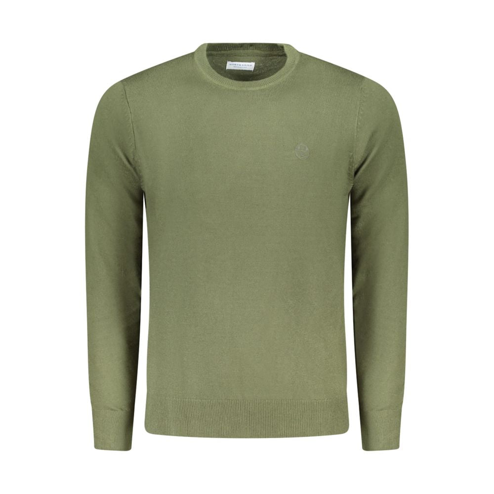 Sweatshirt by North Sails for men in nylon green features an exquisite silhouette, showcasing and crew neckline details for a exquisite look.