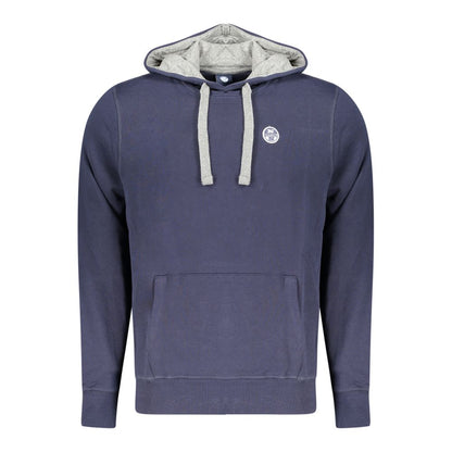 Hooded Sweatshirt Hoodie by North Sails for men in cotton blue features a edgy silhouette, detailed with a edgy hooded neckline and for a refined finish.