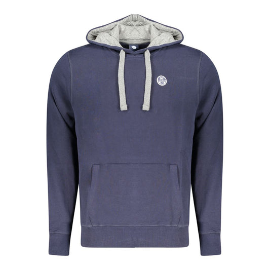 Hooded Sweatshirt Hoodie by North Sails for men in cotton blue features a edgy silhouette, detailed with a edgy hooded neckline and for a refined finish.