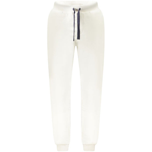 Jogger Sweatpants by North Sails for men in cotton white features an dynamic athletic & relaxed-fit with long, , and functional adjustable-waistband for an dynamic silhouette.