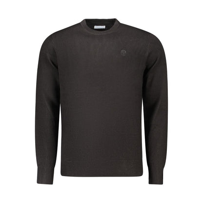 Sweatshirt by North Sails for men in nylon black presents a smart casual silhouette, featuring a smart casual crew neckline and for a sophisticated look.