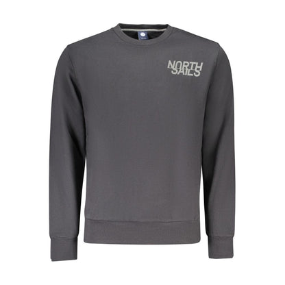Sweatshirt by North Sails for men in cotton black & print features an exquisite silhouette, showcasing and crew neckline details for a exquisite look.