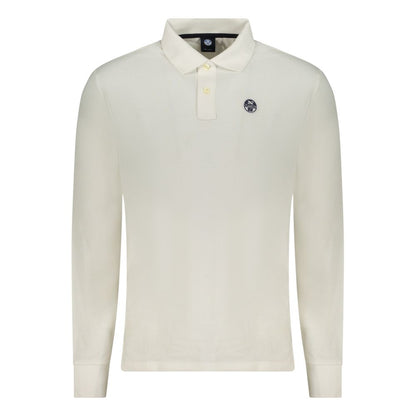 Polo Shirt by North Sails for men in cotton white & signature presents a distinguished silhouette, showcasing a sophisticated and distinguished long-sleeve for a truly distinguished finish.