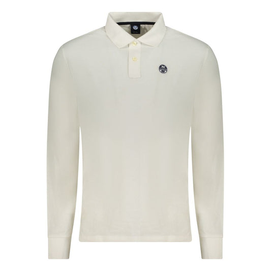 Polo Shirt by North Sails for men in cotton white & signature presents a distinguished silhouette, showcasing a sophisticated and distinguished long-sleeve for a truly distinguished finish.