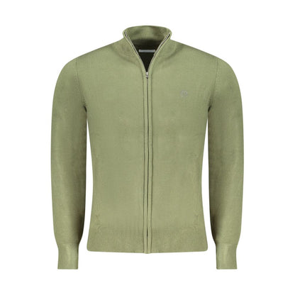 Cardigan by North Sails for men in nylon green features an impeccable silhouette, showcasing a sophisticated and detail for a truly impeccable finish.