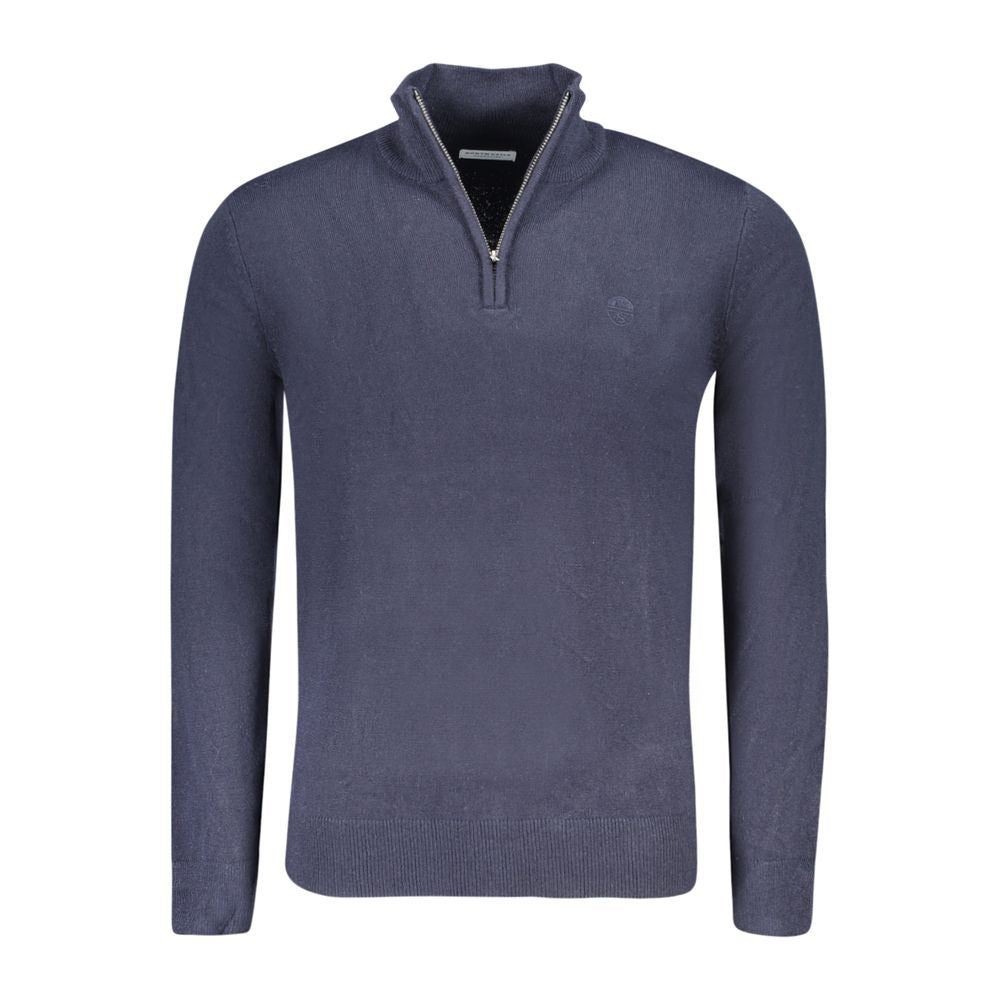 Sweatshirt by North Sails for men in nylon blue showcases a slouchy chic silhouette, artfully detailed with a slouchy chic and for a slouchy chic finish.