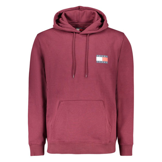 Hooded Sweatshirt Hoodie by Tommy Hilfiger for men in cotton red & print features a edgy silhouette, detailed with a edgy hooded neckline and for a refined finish.