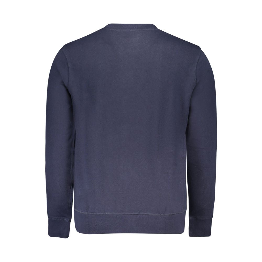 Sweatshirt by North Sails for men in cotton blue showcases a slouchy chic silhouette, artfully detailed with a slouchy chic crew neckline and for a slouchy chic finish.