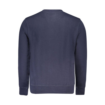 Sweatshirt by North Sails for men in cotton blue showcases a slouchy chic silhouette, artfully detailed with a slouchy chic crew neckline and for a slouchy chic finish.