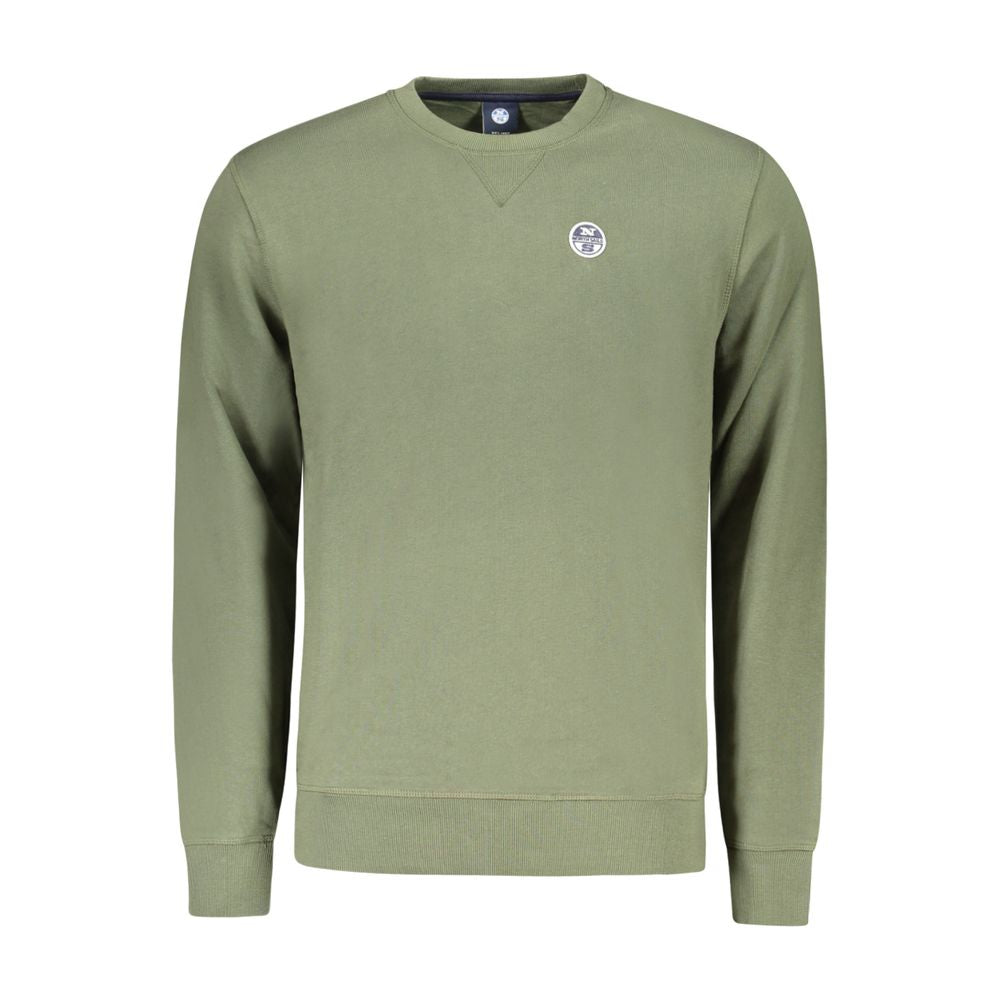 Sweatshirt by North Sails for men in cotton green features an exquisite silhouette, showcasing and crew neckline details for a exquisite look.