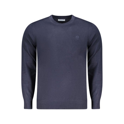 Sweatshirt by North Sails for men in nylon blue features an provocated silhouette, detailed with a provocated and a refined crew neckline for a sophisticated aesthetic.