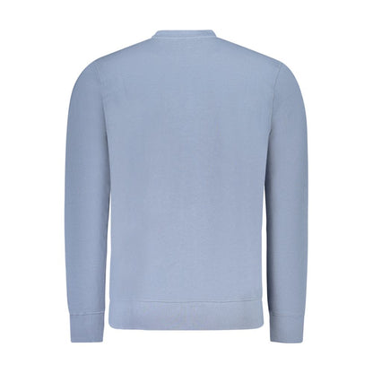 Sweatshirt by North Sails for men in cotton blue showcases a slouchy chic silhouette, artfully detailed with a slouchy chic and for a slouchy chic finish.
