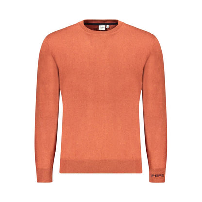 Sweatshirt by Pepe Jeans for men in cotton brown showcases a slouchy chic silhouette, artfully detailed with a slouchy chic crew neckline and for a slouchy chic finish.