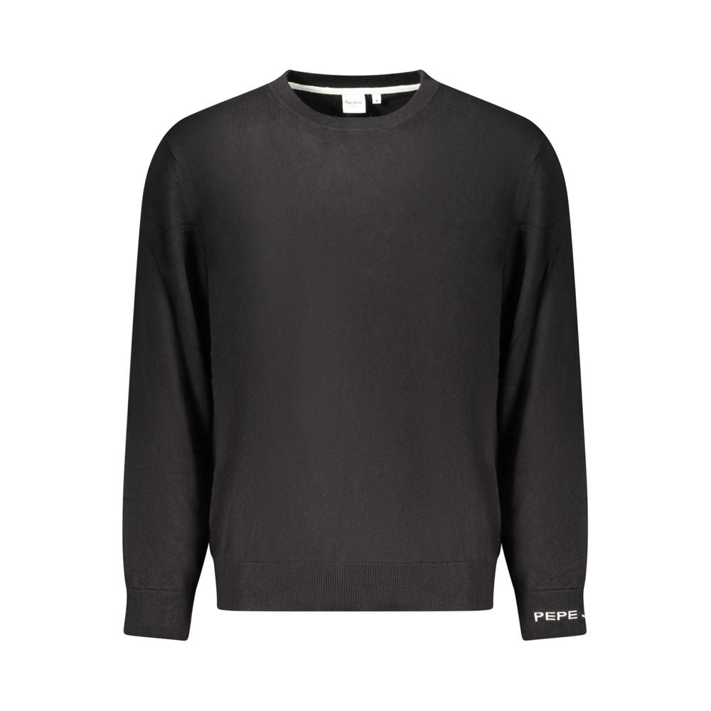Sweatshirt by Pepe Jeans for men in cotton black features an enviable silhouette, showcasing a premium and refined crew neckline for a truly enviable finish.