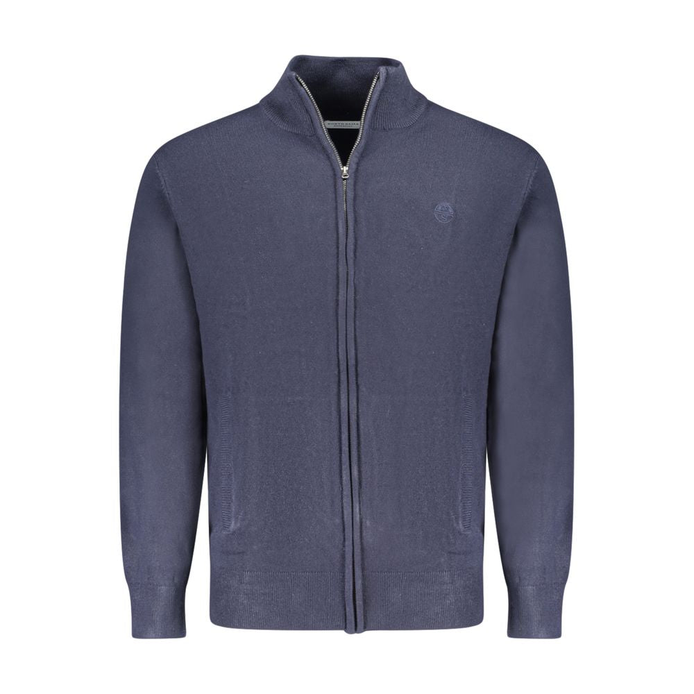 Cardigan by North Sails for men in nylon blue & signature features an crisp silhouette, showcasing a sophisticated and detail for a truly crisp finish.