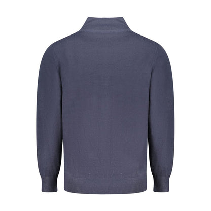 Cardigan by North Sails for men in nylon blue & signature showcases a luxurious silhouette, meticulously detailed with a sophisticated and for a refined finish.