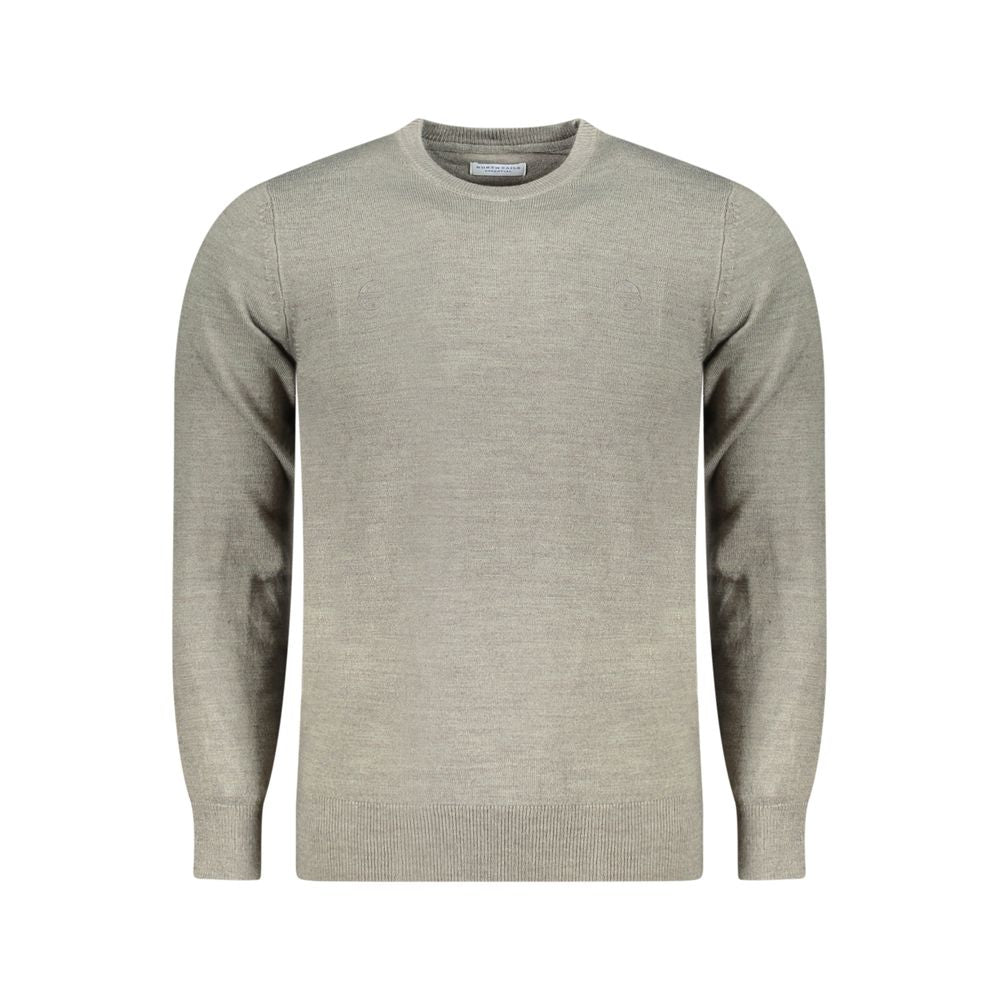 Sweatshirt by North Sails for men in nylon gray presents a smart casual silhouette, featuring a smart casual crew neckline and for a sophisticated look.