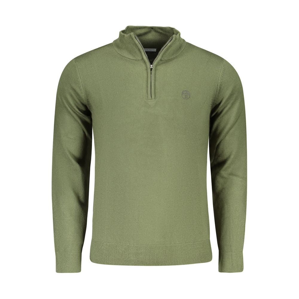 Sweatshirt by North Sails for men in nylon green features an provocated silhouette, detailed with a provocated and a refined for a sophisticated aesthetic.