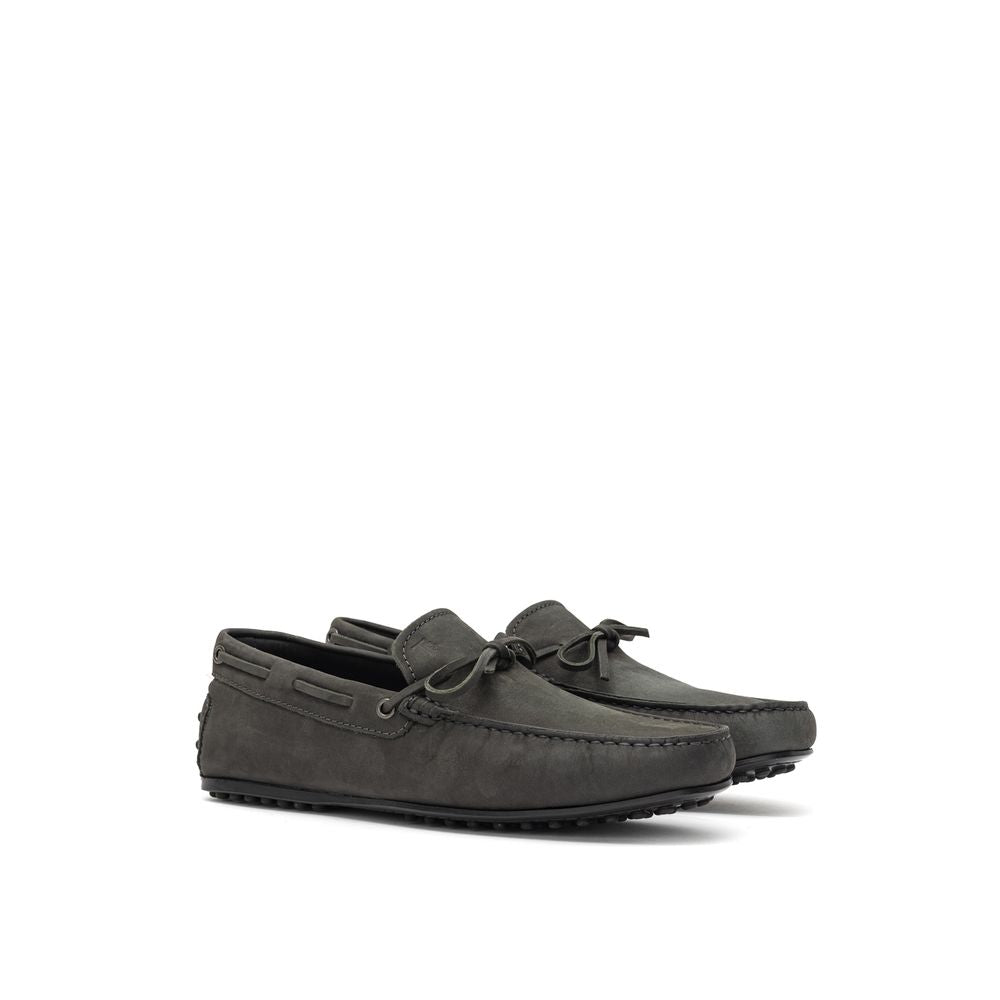 Shoes by Tod's for men in nubuck leather gray features an ergonomic silhouette, perfectly showcasing Nubuck Leather Shoes with its distinct and elegant .