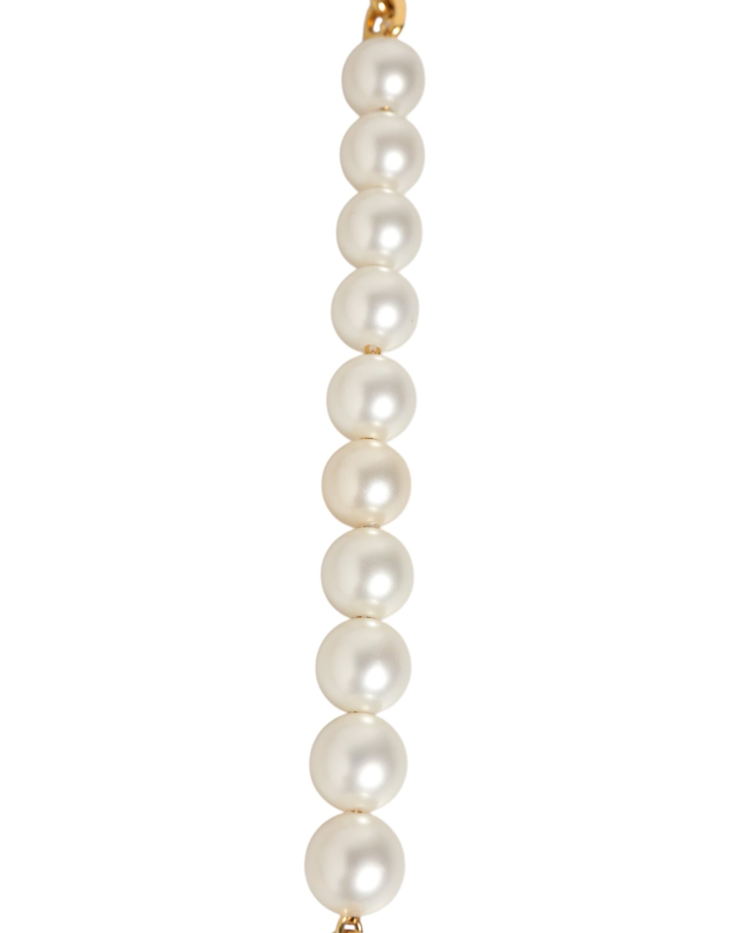 Shoulder Strap by Dolce & Gabbana for women in brass plastic & calf leather black, gold, pearl & white features a dynamic silhouette, artfully enhancing the dynamic design of this Brass Plastic Calf Leather Shoulder Strap.