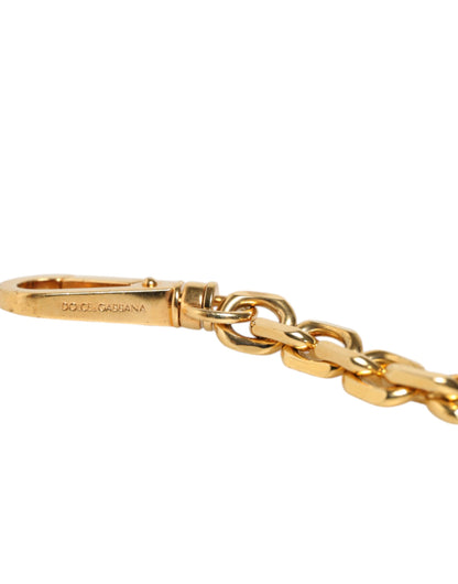 Shoulder Strap by Dolce & Gabbana for women in brass plastic & calf leather black, gold, pearl & white features an stylish design, beautifully completing the signature look of the Brass Plastic Calf Leather Shoulder Strap.