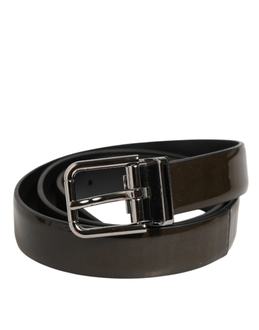Belt by Dolce & Gabbana for men in leather & metal brown & silver features a bohemian chic silhouette, showcasing the bohemian chic Leather & Metal Belt design with a sophisticated bohemian chic finish.