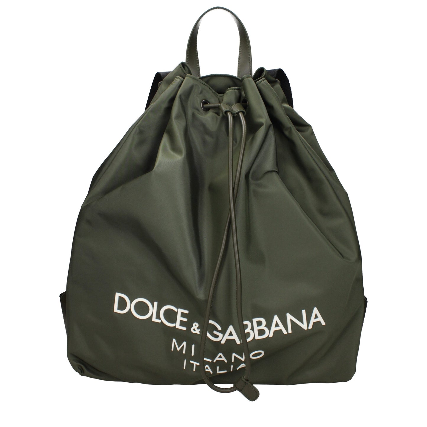 Backpack by Dolce & Gabbana for men in nylon green features an stately silhouette from the Nylon Backpack range, with a secure , ample , and versatile backpack-strap & adjustable-strap.