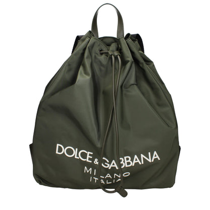 Backpack by Dolce & Gabbana for men in nylon green features an stately silhouette from the Nylon Backpack range, with a secure , ample , and versatile backpack-strap & adjustable-strap.