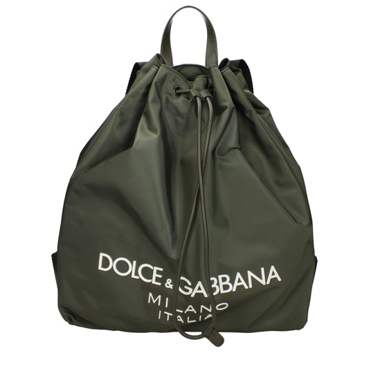 Backpack by Dolce & Gabbana for men in nylon green features an stately silhouette from the Nylon Backpack range, with a secure , ample , and versatile backpack-strap & adjustable-strap.