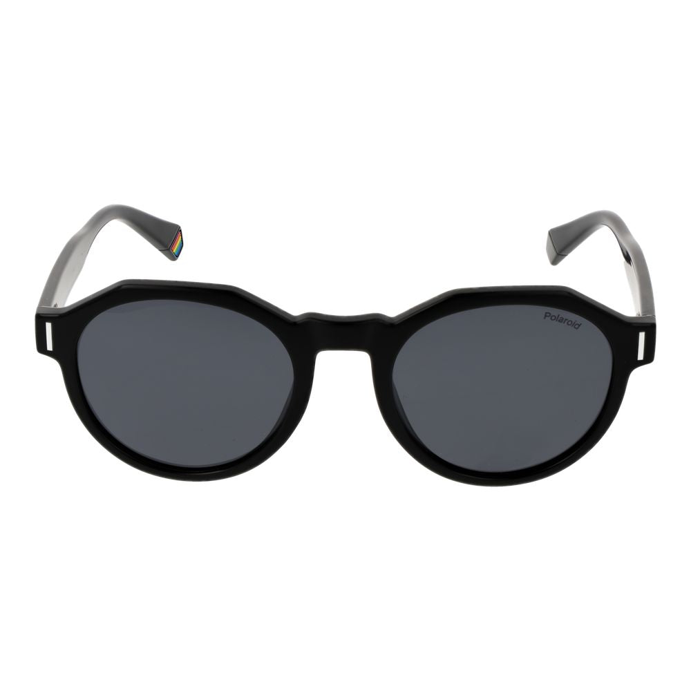 Polaroid Round Polarized Dark-Tint Polycarbonate Sunglasses - Black